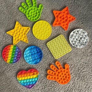 Source Unknown Vibrant Pop It Toy Collection